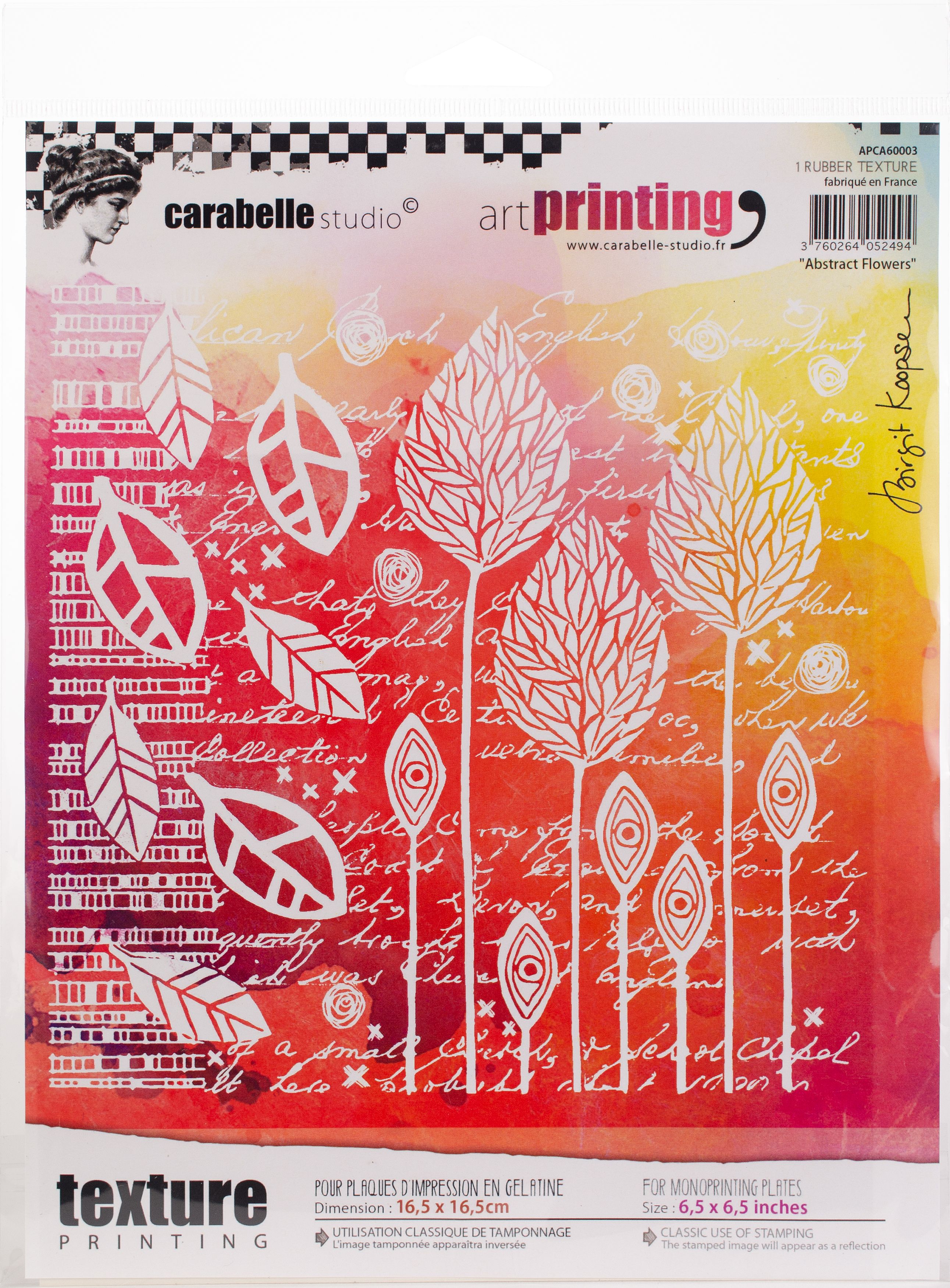Carabelle Studio Art Printing Square Rubber Texture Plate-Tablecloth