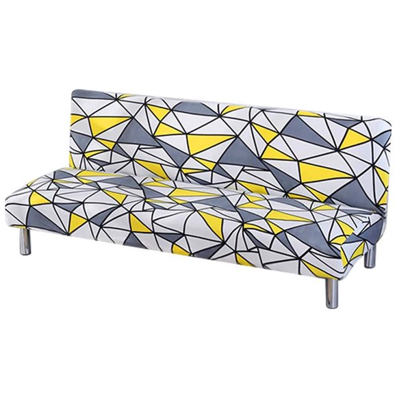 CHOK 2024 Armless Printed Sofa Cover  Stretch Spandex Sofa Bed Slipcover  Folding Furniture Protector  Washable (Urban Living)