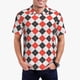 thumbnail image 1 of Fotbe Red and black argyle Camiseta Polo de Golf para Hombre con Estampado – Camisa Deportiva Transpirable con Cuello Abotonado-Medium, 1 of 6