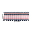 thumbnail image 3 of JeashCHAT Stars and Stripes Kitchen Curtain Valance Rod Pocket Window Valance for Kitchen Bathroom Living Room Laundry Room Decor, 4th of July Decorations Indoor, 54"x18", 3 of 6