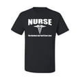 thumbnail image 2 of Nurse the Hardest Job You'll Ever Love | Mens Pop Culture Graphic T-Shirt, Black, Medium, 2 of 3