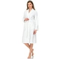 thumbnail image 3 of TowelSelections Women's Robe, Turkish Cotton Terry Shawl Bathrobe Large/X-Large White, 3 of 6