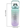 thumbnail image 3 of 2l Water Bottle With Straw Time Marker Motivational Sport Bottle, 3 of 3