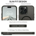 thumbnail image 5 of DUEDUE iPhone 15 Pro Case 6.1", Compatible with Mag-Safe, Magnetic Matte Slim Shockproof Case for iPhone 15 Pro, Black, 5 of 6