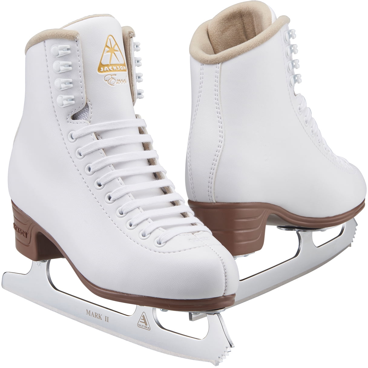 American Tricot Lined Figure Skates Size 5 White 522 for sale online 