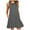 Dark Gray, variant on Kureaily Women's Cuffless Baggy Dress Short Sleeves Midi Dress Business Dresses for Women