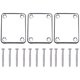 thumbnail image 3 of 3 Placas de Mástil Rectangulares de Acero Resistente con 4 Orificios para Guitarra y Bajo., 3 of 5