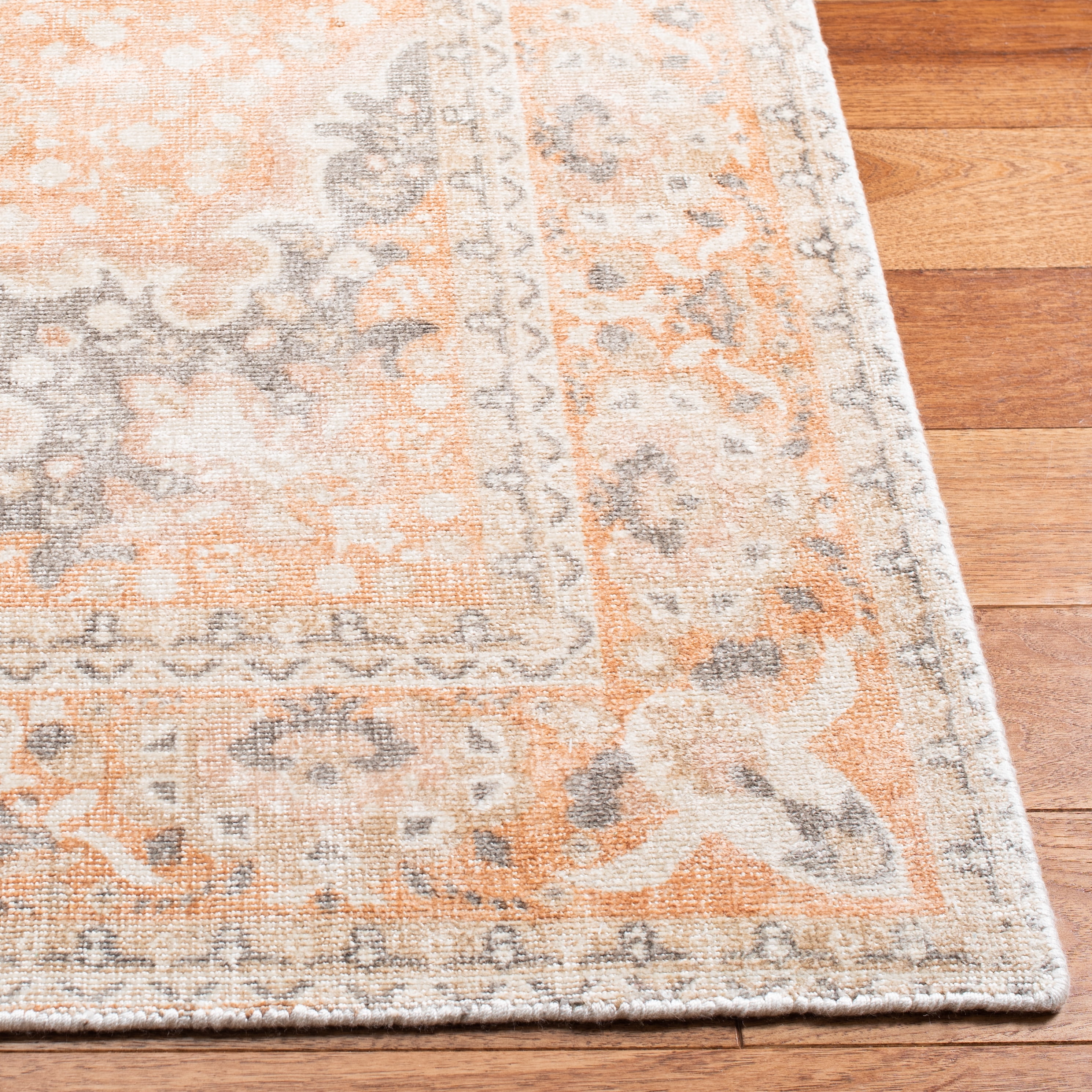 SAFAVIEH Restoration Vintage Beth Medallion Runner Rug, Rust/Orange, 2'3" x 9'