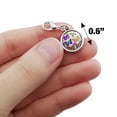 thumbnail image 4 of Colorful Butterflies Butterfly Design Antiqued Bracelet Pendant Zipper Pull Charm with Lobster Clasp, 4 of 5