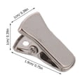 thumbnail image 2 of HAMPPLIES 100Ud Clips Metálicos Para Portabadges Con Resorte Para Uso Doméstico Y Oficina Color Plateado, 2 of 6