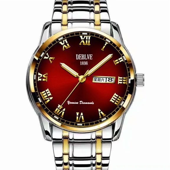 Men's Luxury Ultra-Thin Automatic Watch, Minimalist, Business Style with Luminous & Water-Resistant Functions
