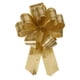 thumbnail image 1 of 5 piezas de lazo grande de 4 pulgadas para envolver regalos metálicos dorados con borde dorado, 1 of 6