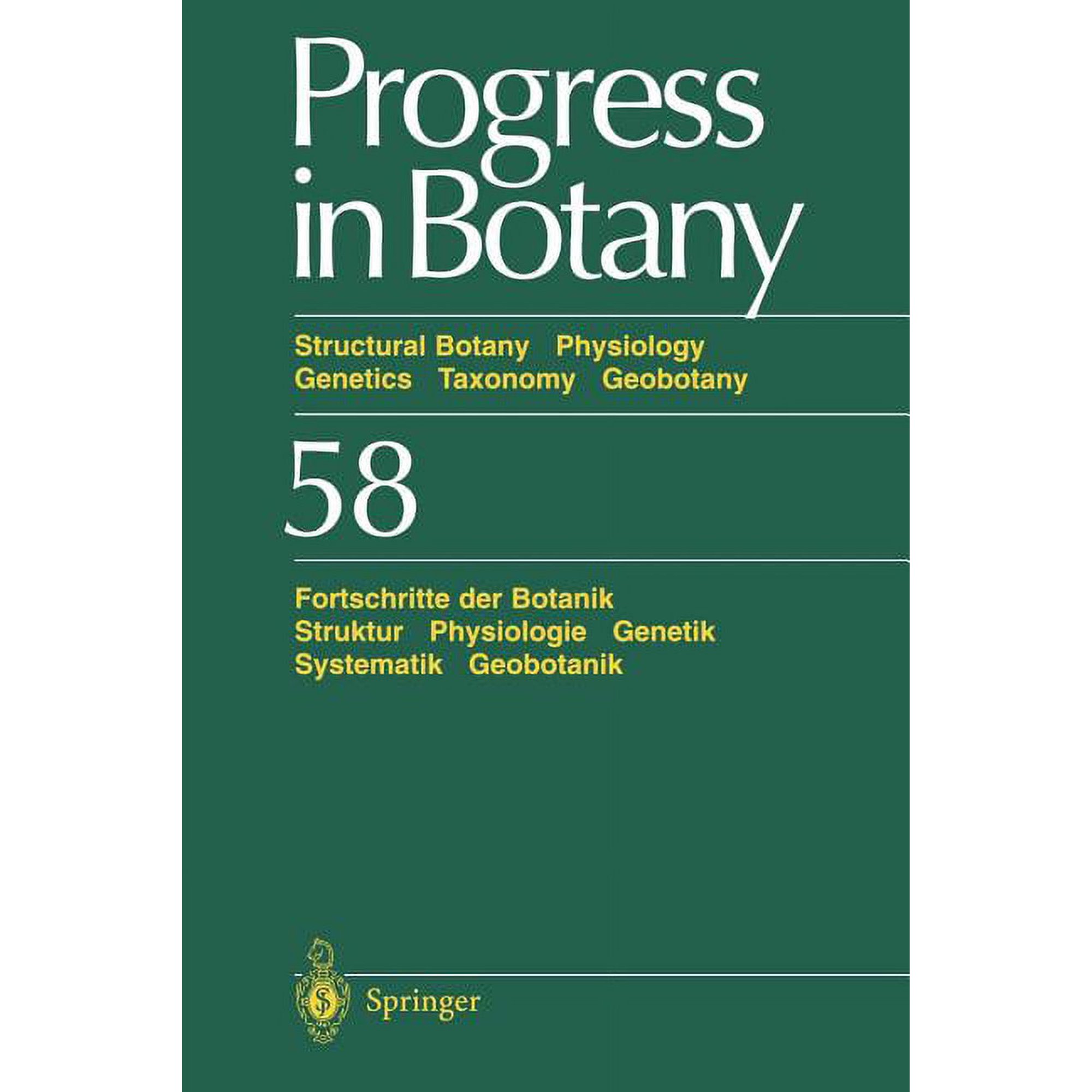 Progress in Botany Progress in Botany Book 58 (Paperback)