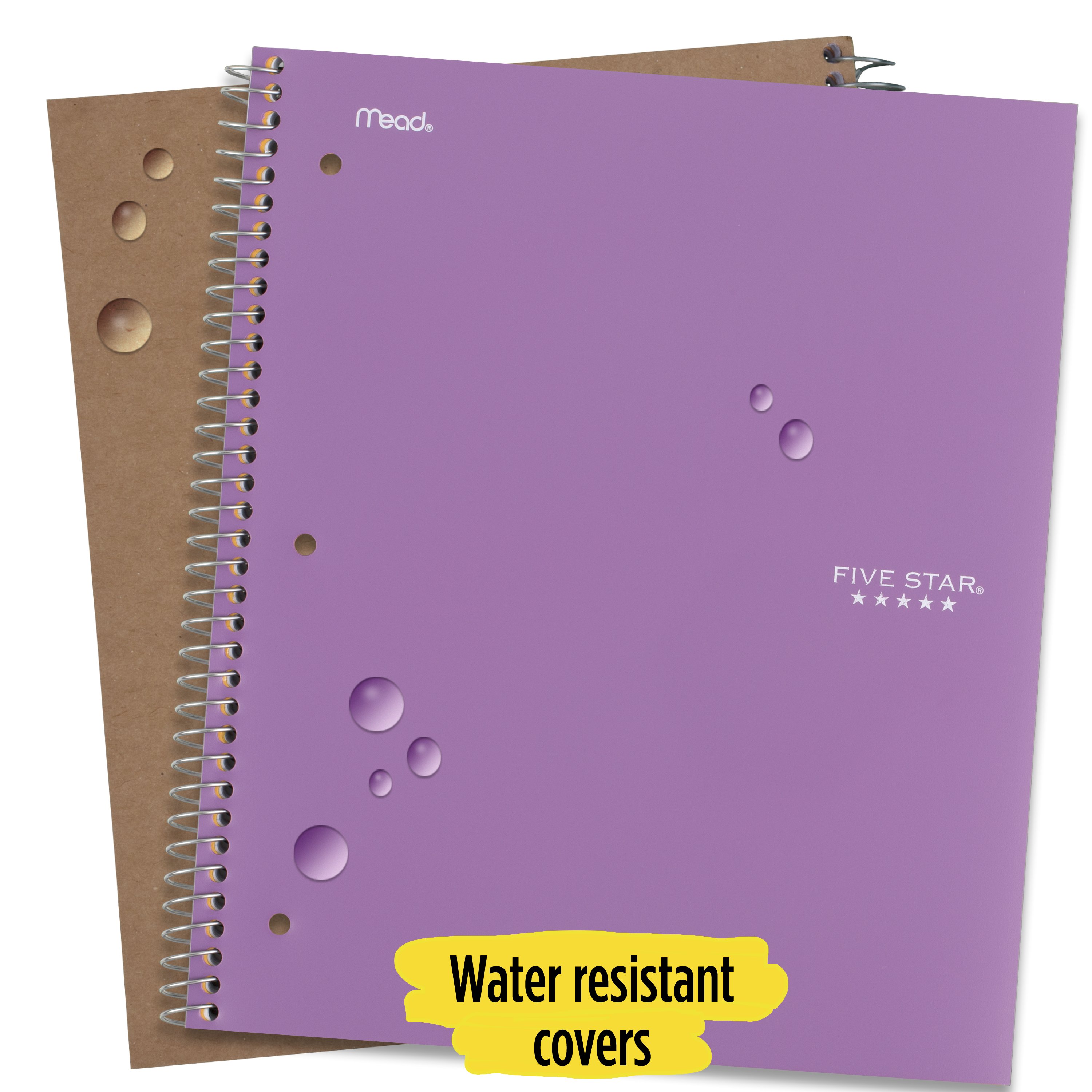 Five Star Wirebound Notebook, 1 Subject, Wide Ruled, Amethyst Purple (930010CF1-WMT) - image 5 of 9