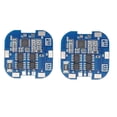 thumbnail image 1 of 2Pcs 4S 10A 14.8V 18650 - Lithium Battery Charge Board Sweeping Machine Solar Lithium Battery Protection Board,2 x Lithium Battery Charge Board,Blue, 1 of 7