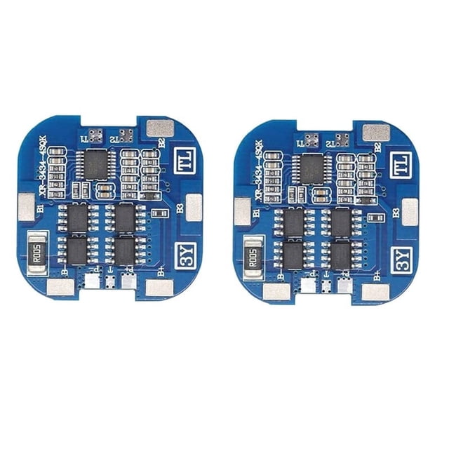 2Pcs 4S 10A 14.8V 18650 - Lithium Battery Charge Board Sweeping Machine Solar Lithium Battery Protection Board,2 x Lithium Battery Charge Board,Blue