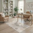 thumbnail image 2 of ODIKA 4'x6' Ivory Beige Geometric Soumak Design Washable Area Rug Abstract -Inspired Pattern with Modern Flair Stain Resistant, Low Pile, Easy Care for Dorm Room, Small Living, 2 of 7