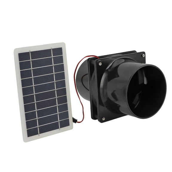 BYNNIX Solar Power Ventilation Fan Kits Waterproof Monocrystalline Exhaust Fan for Chicken Coops Greenhouses Sheds Pet Houses