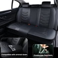 thumbnail image 7 of 2009 for SUBARU LEGACY Seat Cover, Waterproof Leather 5 Seats Full Set Wear Resistance Beautify Interior, Black Car Seat Covers, Beautify the Interior of Old Cars, 7 of 7