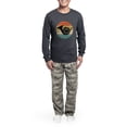 thumbnail image 5 of CafePress - French Horn Retro - Men's Long Sleeve Charcoal Pajama Set, 5 of 7
