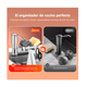 thumbnail image 3 of Dispensador De Jabón Liquido Con Porta Esponja Fregadero Belug Plateado, 3 of 5