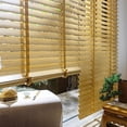 thumbnail image 4 of 2" Slats Bamboo Blinds for Windows Blackout Shades Horizontal Window Blinds W20-72 H48 60" 64" 72" Blinds for Light ControlInside/Outside Mount Shades, Cordless(58" W x60 H), 4 of 7