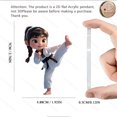 thumbnail image 4 of 2D Acrylic Flat Printing Cartoon Doctor Chef Couple Doll Pendant Home Tree Window Hangings Decor Gift Car Backpack Creative Ornament, 4 of 4