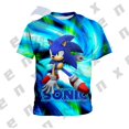 thumbnail image 1 of Sonic the Hedgehog Camiseta Para Niños Moda 3D Print Game Shirt, 1 of 4