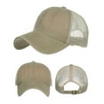 thumbnail image 3 of Fgnfyis Washed Distressed Mesh Baseball Cap Adjustable Unisex Dad Hat for Casual Outdoor Sun Khaki One Size, 3 of 3