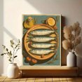 thumbnail image 6 of UXIEQU Sardines Olive Oil Lemon Kitchen Canvas Wall Art 15.75x11.81 Inches, 6 of 8