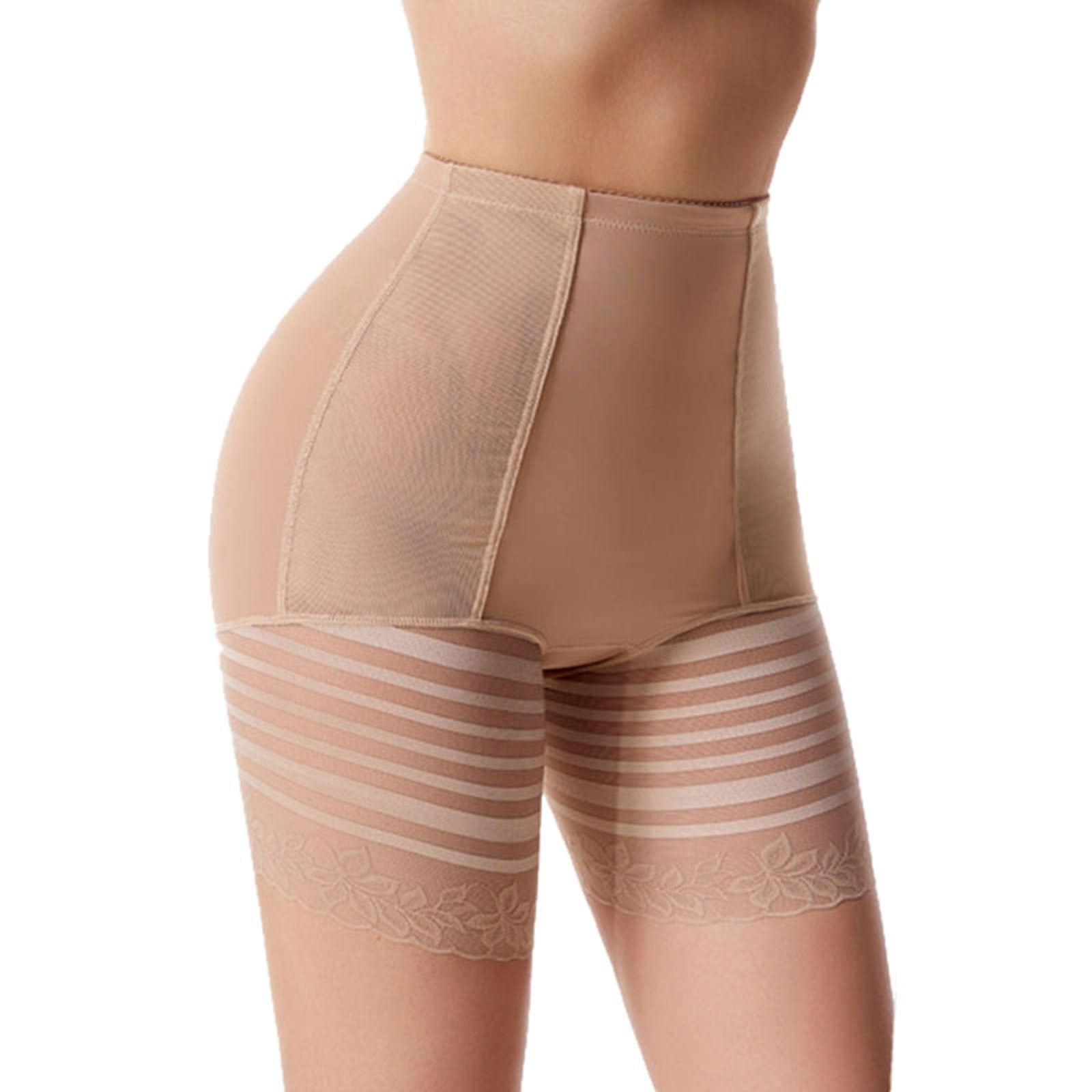 JDEFEG Lace Slip Shorts Womens Briefs Lifter Padded Control