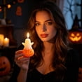 thumbnail image 6 of AHGQT Cute Halloween Ghost Pumpkin Scented Candles, Smokeless Soy Wax Decorative Aromatherapy Candle, Holiday Ornament for Home Party Decor, 6 of 6
