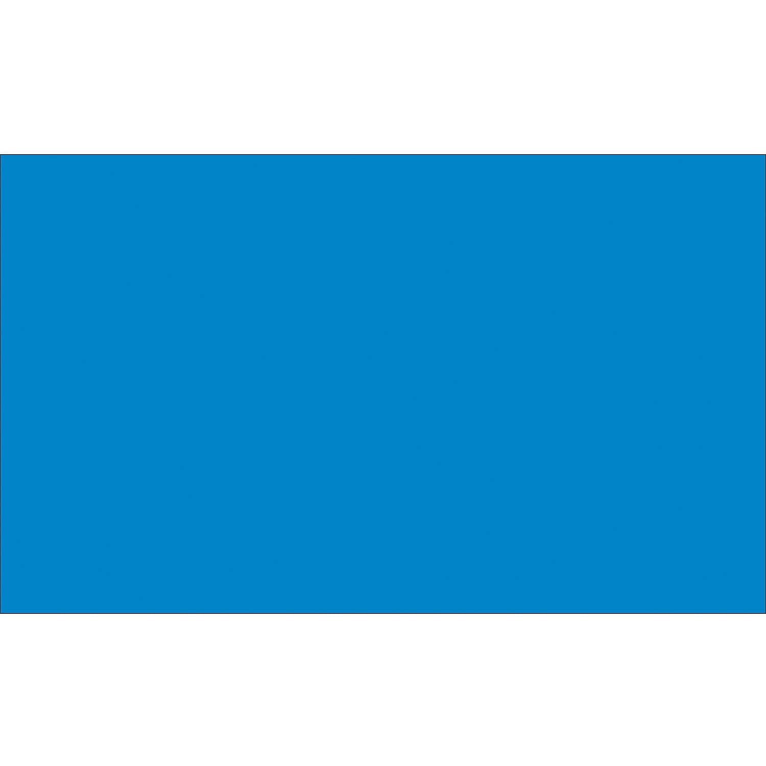Tape Logic Inventory Rectangle Labels 3' x 5' Light Blue 500/Roll DL632C