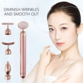 thumbnail image 4 of Campana Para Cocina 4 In 1 Face Golden Facial Roller ,Curved Shape,Flat Type,And T Shape Arm Eye Nose Skin Care Tool,Gifts For Women, 4 of 7