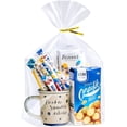 thumbnail image 5 of Cellophane Bags 10x14 Inch, 50 Pack Clear Plastic Gift Bags with Bottom Gusset for Stand-Up Display, Medium Cello Wrap for Large Goodies, Treats, Party Favors, Mugs, Includes 50 Ties, 5 of 5