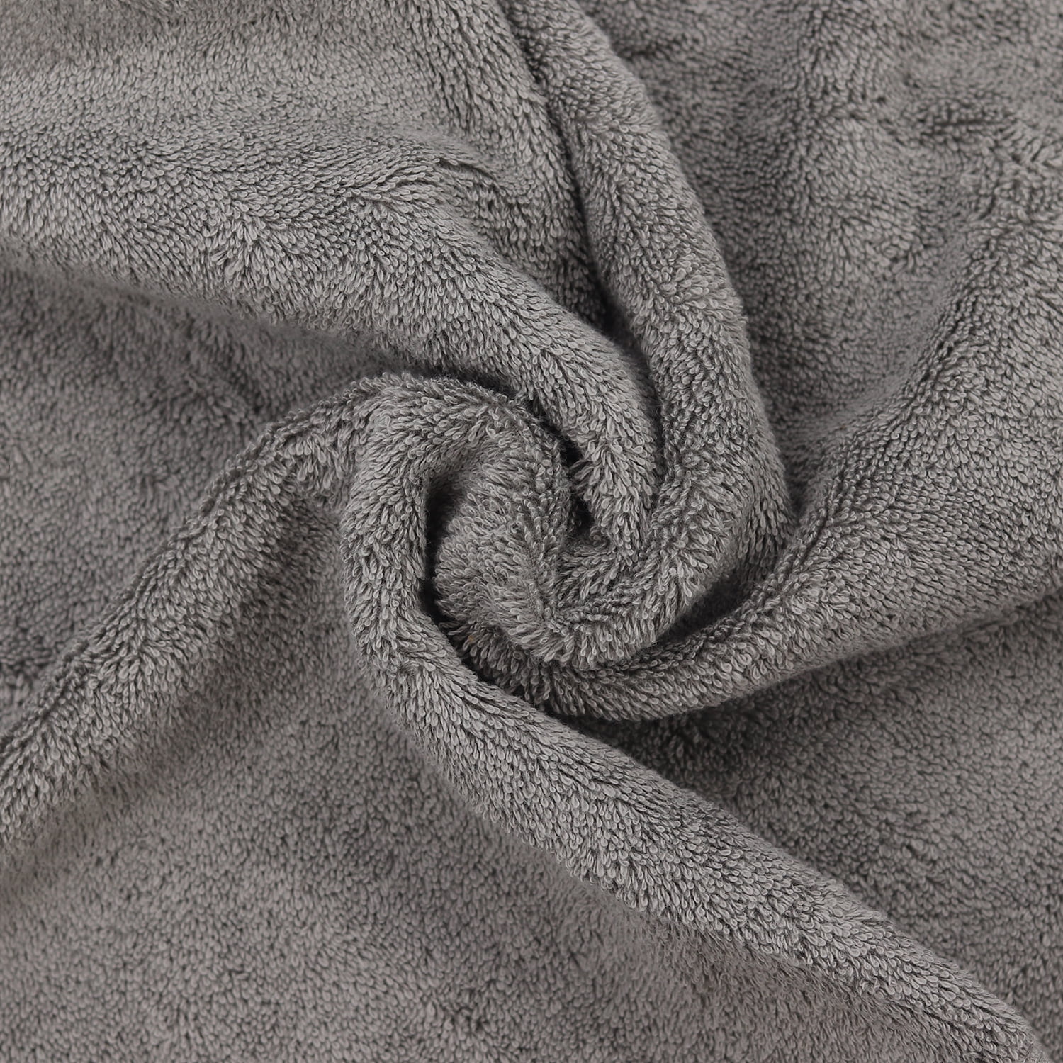 Luxury Hotel & Spa Collection Highly Absorbent, Quick Dry 100% Turkish Cotton 700 GSM, Eco Friendly Towel, for Bathroom Dobby Border Soft Bath Towel Set 27 X 54 -Gray, Bath Towels - Set of 4