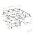 thumbnail image 2 of CorLiving Lake Front Ensemble de 6 sections de patio en résine tressée antirouille, 2 of 8
