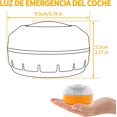 thumbnail image 4 of Luz de emergencia V16 Luz de emergencia independiente Luces de advertencia LED Base magnética para situaciones de emergencia en la carretera TUNC Sencillez, 4 of 5