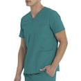 thumbnail image 3 of Scrubstar Unisex Solid V-Neck Scrub Top WM01T895, 3 of 8