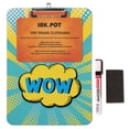 thumbnail image 6 of Inkdotpot Dry Erase Double Sided Clipboard Pop Art Printed Paperboard Clipboard With Free Marker & Duster, 6 of 9