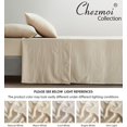 thumbnail image 5 of Chezmoi Collection Extra Soft Bed Sheets Set, Double Brushed Microfiber 14-Inches Deep Pockets, 5-Piece Sheet Set, Split King, Sand, 5 of 8