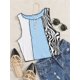 thumbnail image 1 of Zebra Stripe Graphic Patchwork Rib Knit Fruncido Crop Vest Mujer Y2K Ropa Verano Harajuku Sin mangas Tank Tops Streetwear 2022 Tan Jianjun unisex, 1 of 2