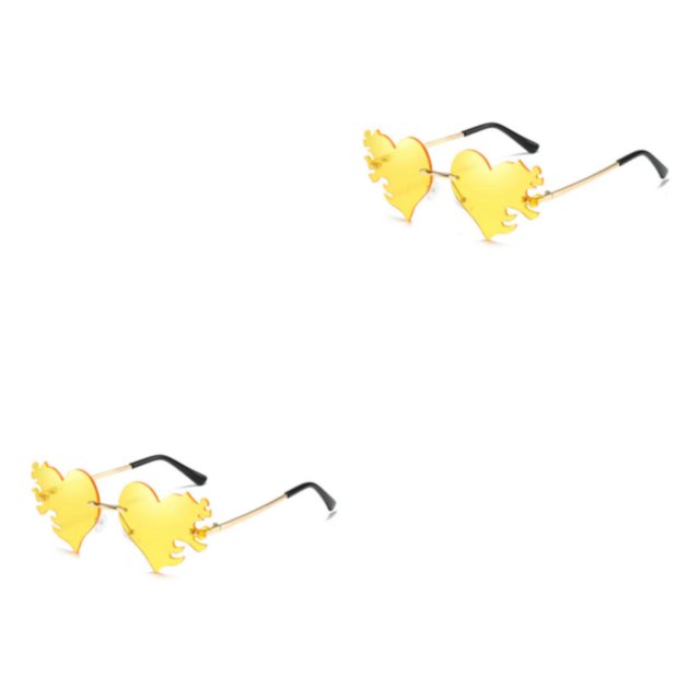 Minnieouse Opciones de lentes coloridas Gafas de sol de moda Love Heart Diseño de moda PC Gafas de sol para hombre Gafas de sol para mujer C9 1 C9 1 2piezas
