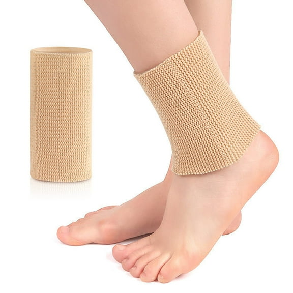 Pnellth 1Pc Ankle Support Sock Wear Resistant High Elasticity Skin touhing Relieve Pain Swelling Arch Heel Sock for Skin Color