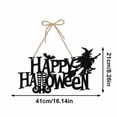 thumbnail image 3 of Clearance Sale | Double-Sided Glitter Pumpkin Bat Door Hanging, Halloween Party Decoration with Hook and Ribbon, 3 of 3