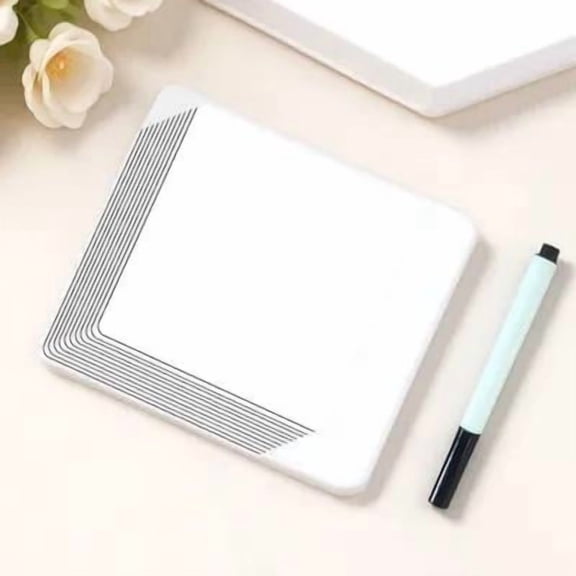BESTOYARD 12Pcs Reusable Dry Erase Wall Stickers Whiteboard to Do List Labels with Pen Included