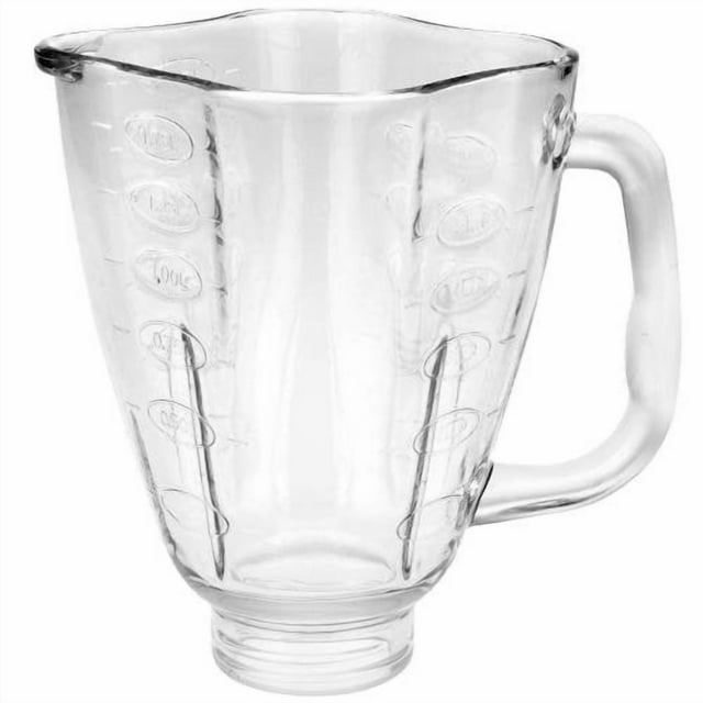 Pot Mélangeur en Verre en Forme de Feuille de Trèfle, Convient aux Mélangeurs Oster.