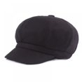 thumbnail image 2 of Summer 100% Cotton Plain Blank 8 Panel Newsboy Gatsby Apple Cabbie Cap Hat, 2 of 5