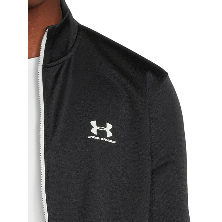 UNDER ARMOUR MEN'S FULL ZIP TRACK TOP JACKET BLACK GYM TRAINING WORKOUT NEW  BNWT