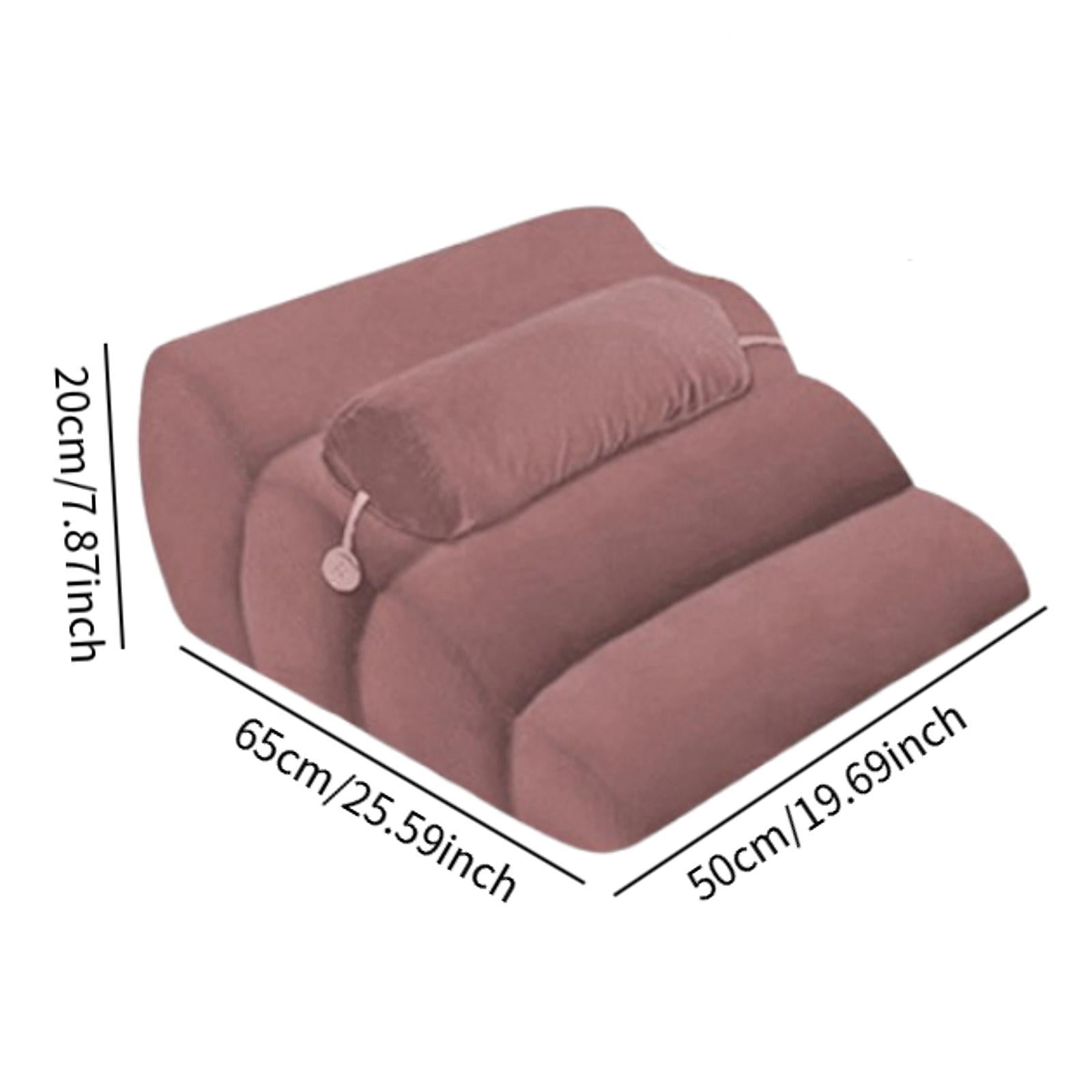 Esquirla Face Down Pillow, Sleeping Pillow, Soft Leg Support Bed Wedge Prone Pillow, Wedge Pillow for Watching Movies Relaxing Reading Pink